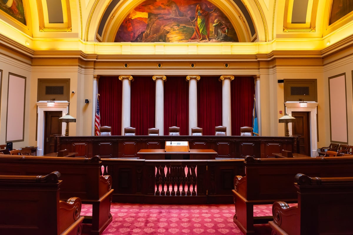 State Supreme Court interior — justice for homeowners